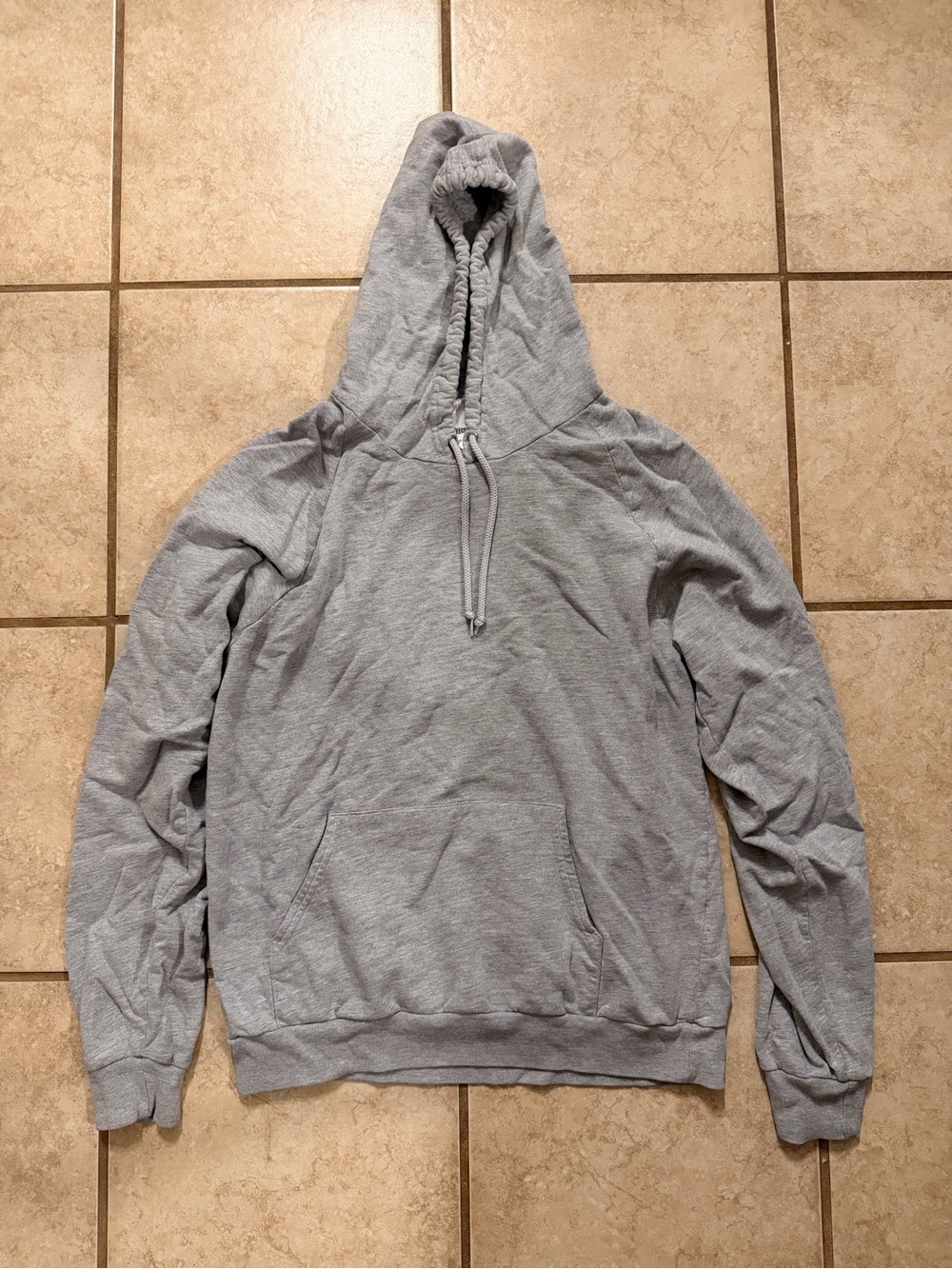 Fleece Gray Pullover Hoodie
